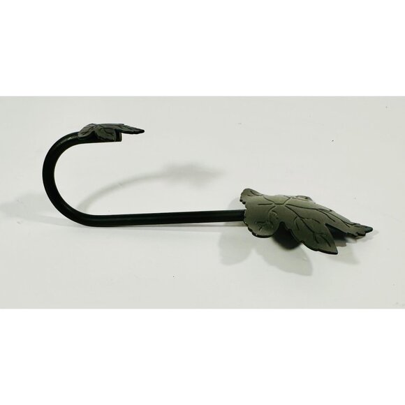 Longaberger Wrought Iron Maple Wall Leaf Hook Decorative Black Metal 72664 - Picture 6 of 9